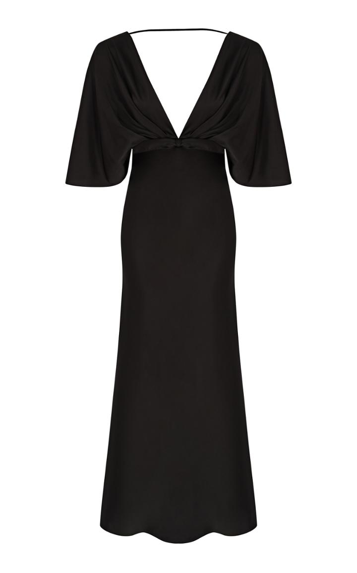 Moda Operandi Safiyaa Carmen Satin Chiffon Dress