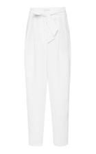 Piece Of White Michelle High-rise Pleated Linen Pants