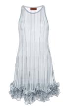 Moda Operandi Missoni Striped Ruffled Mini Dress Size: 38