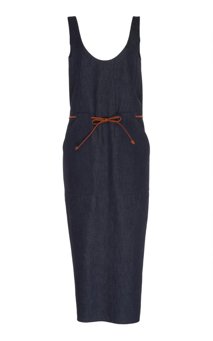 Martin Grant Belted Denim Dress