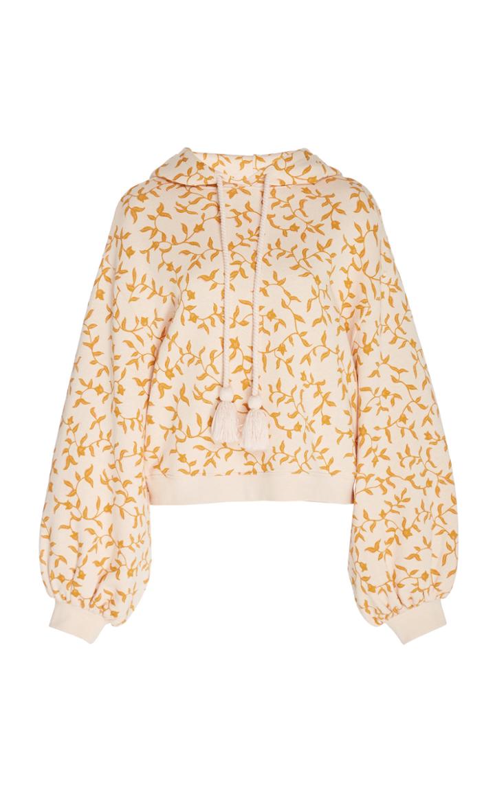 Ulla Johnson Mel Pom Pom Floral Hoodie