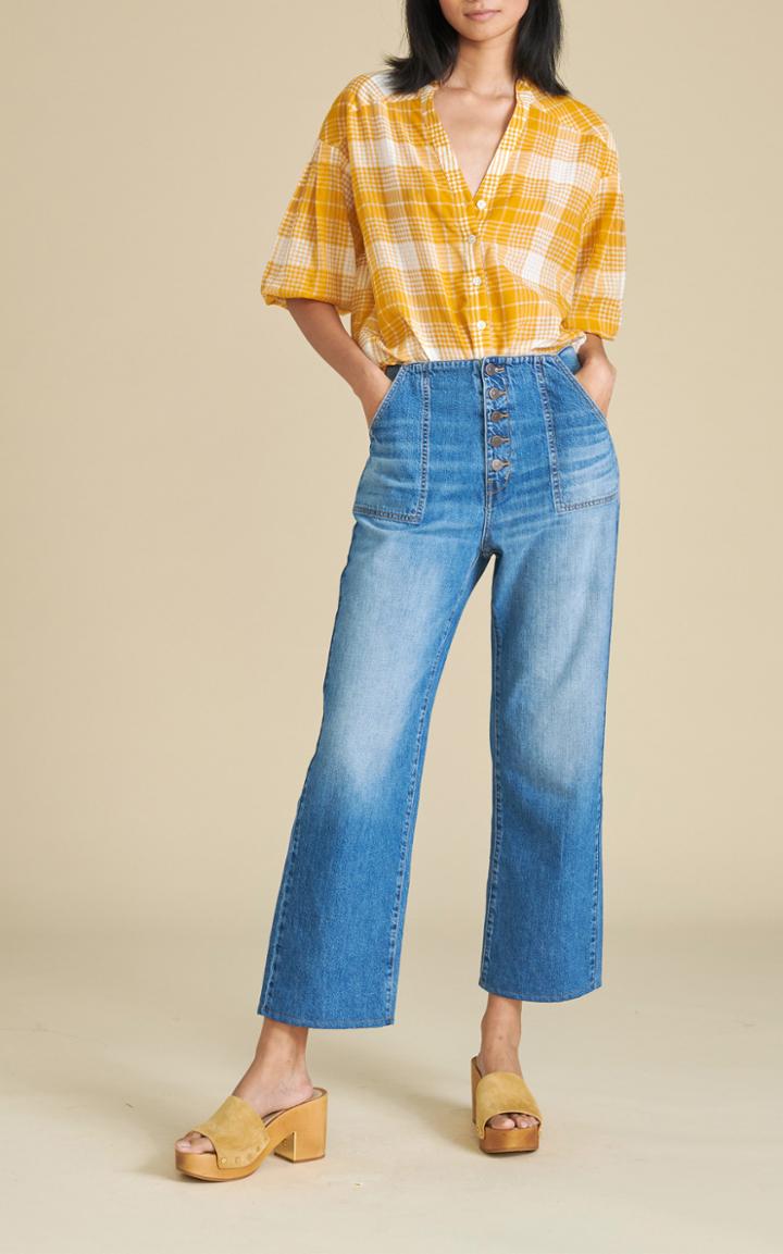 Moda Operandi Veronica Beard Crosbie High-rise Cropped Jeans