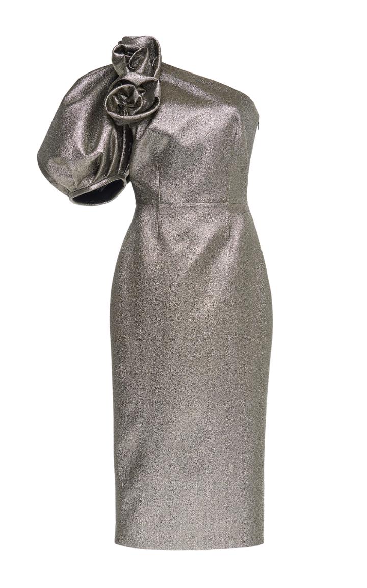 Martin Grant One Shoulder Midi Dress