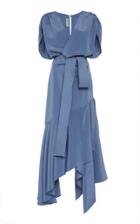 Moda Operandi Silvia Tcherassi Protea Asymmetric Tie-waist Silk Dress