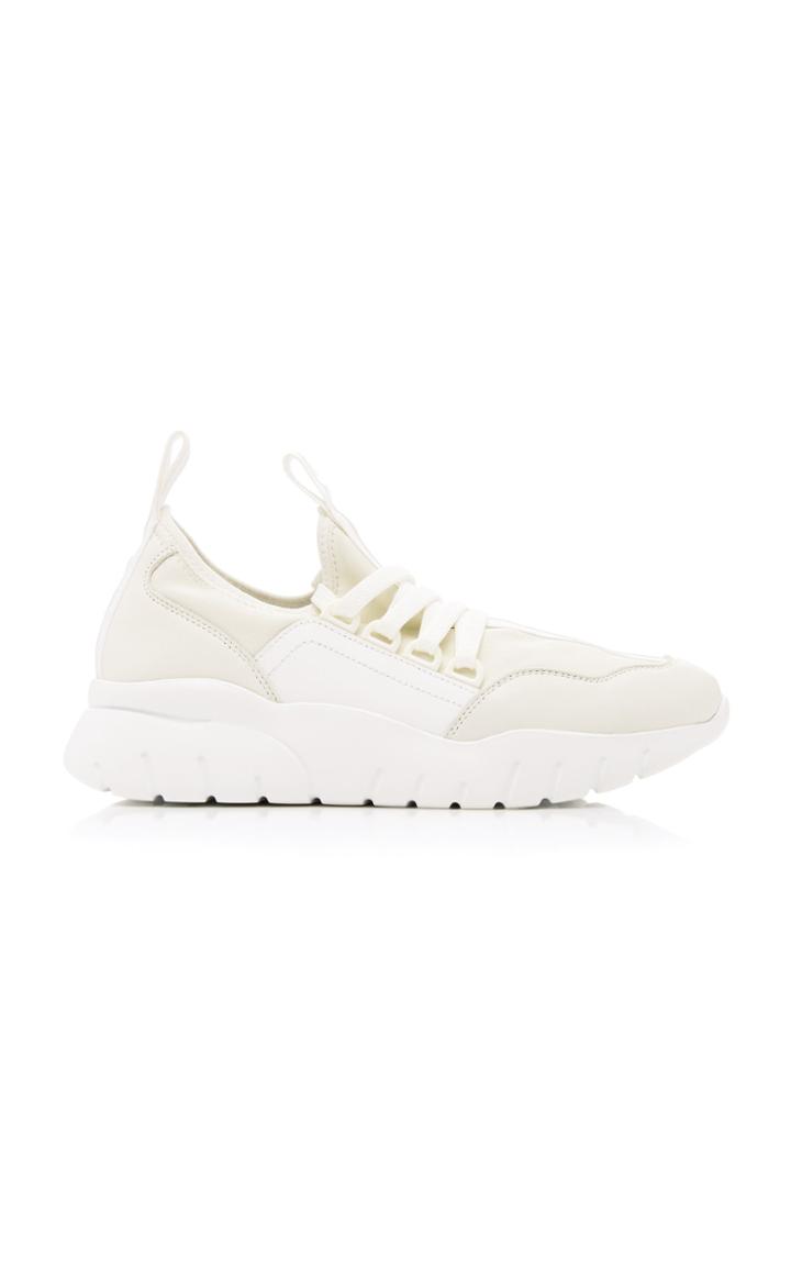 Bally Bise Leather-trimmed Neoprene Sneakers