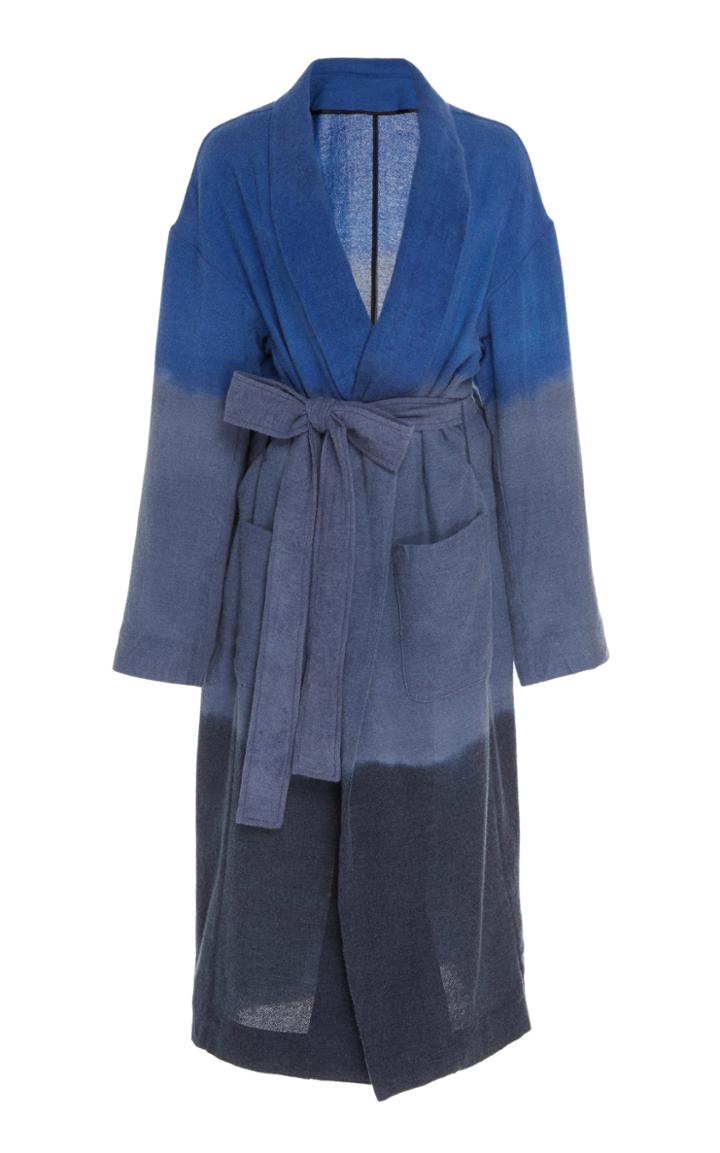 The Elder Statesman Dip Dyed Wool-cashmere Coat
