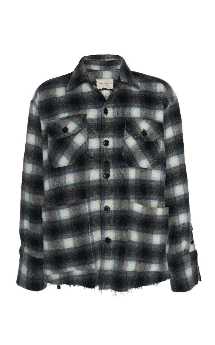 Greg Lauren Plaid Wool Shirt