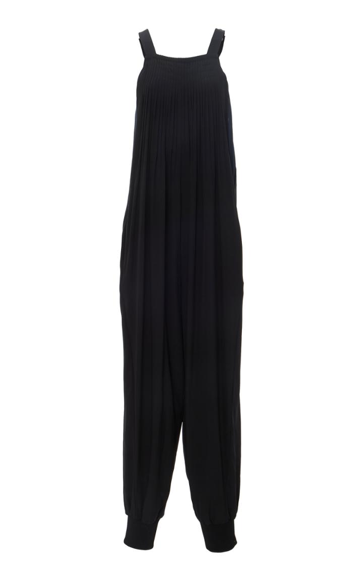 Tibi Overall Pleated Jumpsuit