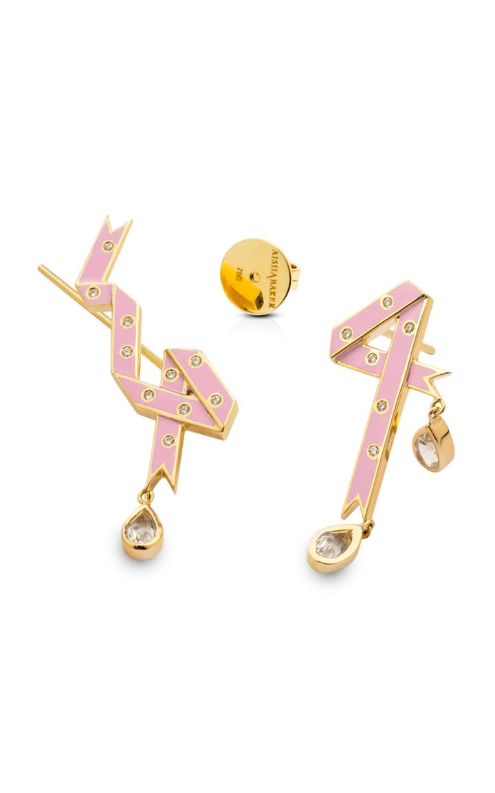 Moda Operandi Aisha Baker The Cadeau Pink Earrings