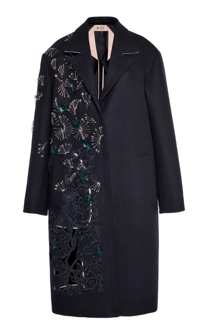 Moda Operandi N21 Cutout Embroidered Coat