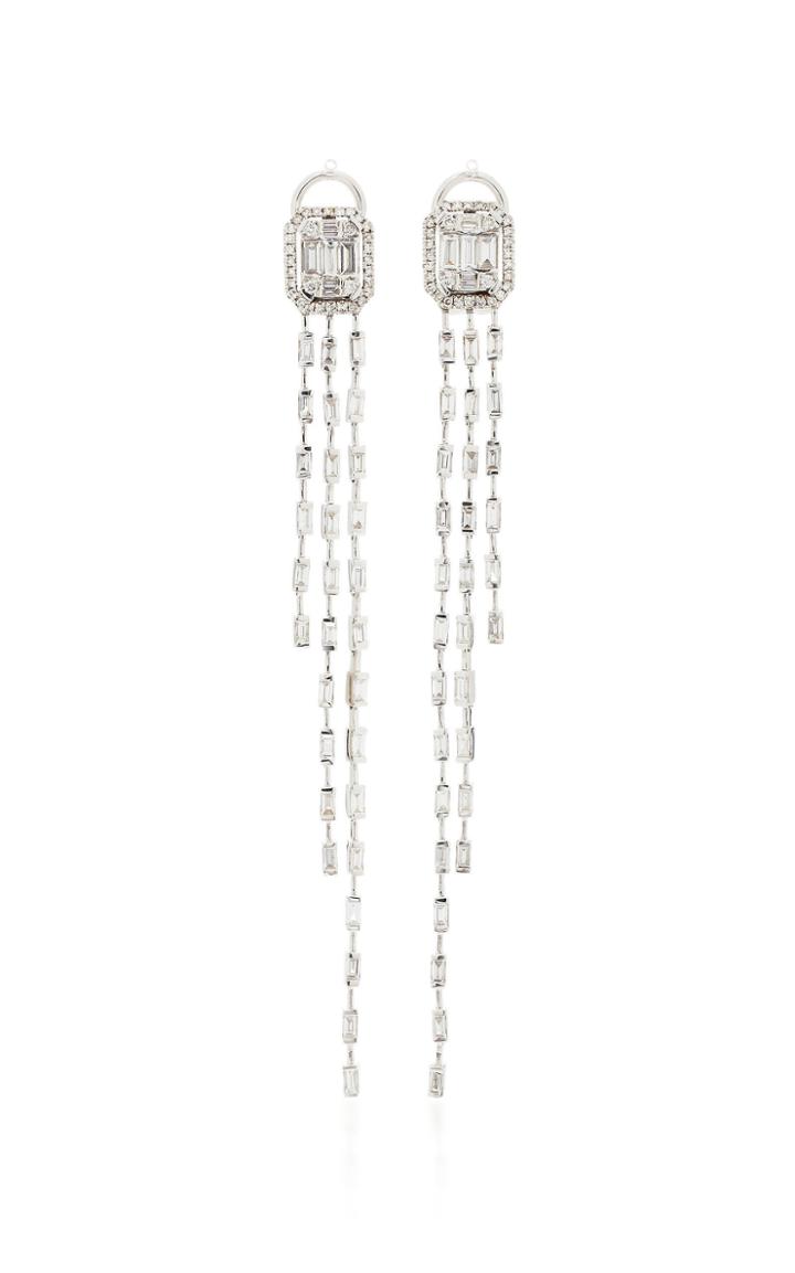 Shay Illusion Waterfall Baguette Earrings