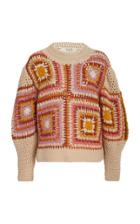Sea Farrah Crocheted Wool Sweater