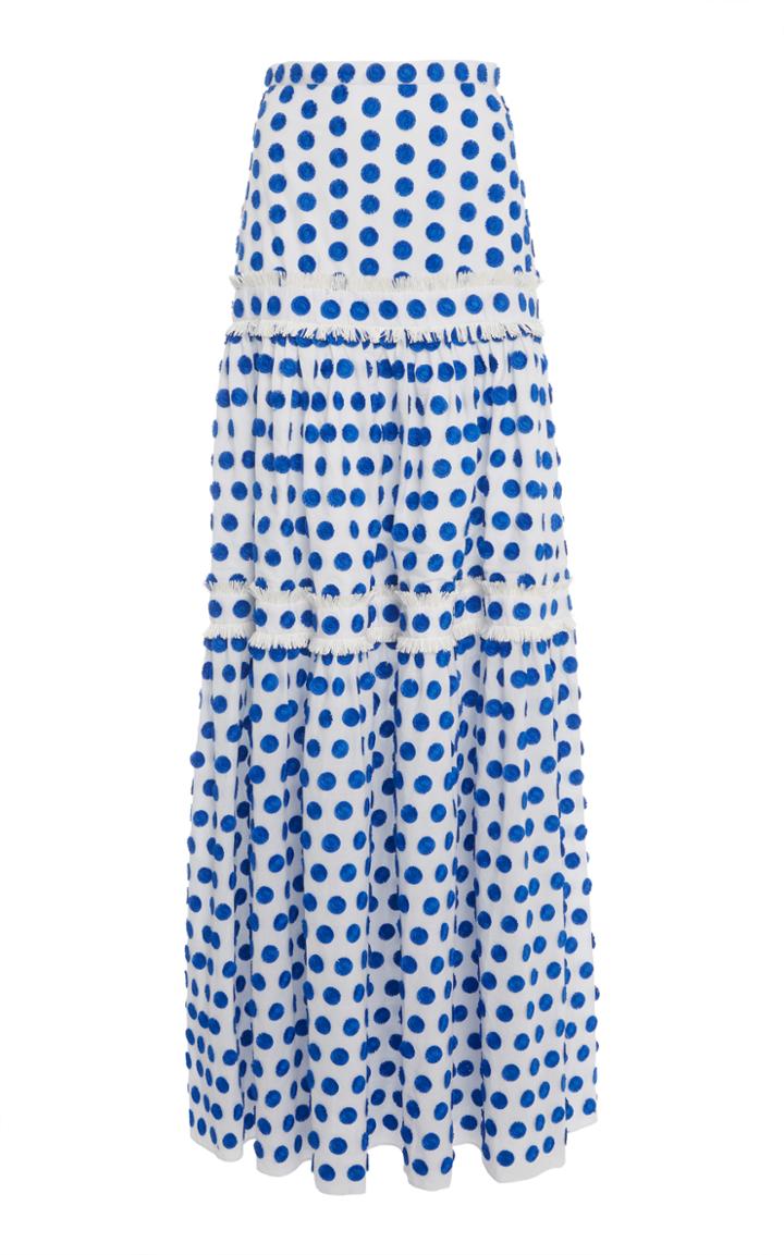 Alexis Adie Embroidered Dot Maxi Skirt