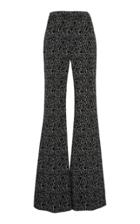 Christian Siriano Face-print Flared Trousers