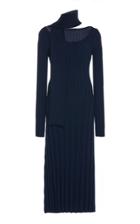 Rokh Ribbed Wool-knit Dress