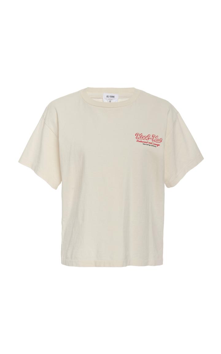 Re/done 90s Kool Kat Printed Cotton-jersey T-shirt