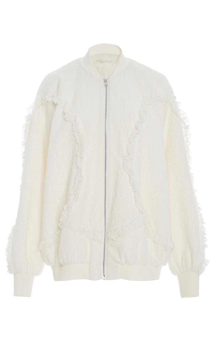 Jonathan Simkhai Digi Texture Trim Lace Bomber