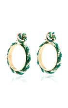 Shourouk Riri Green Earrings