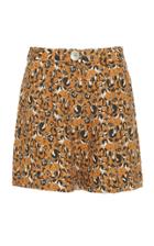 Christine Alcalay Linen Blend Cuffed Shorts