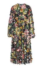 Dolce & Gabbana Floral Pleated Dress