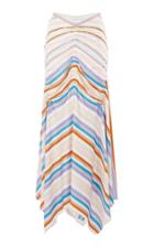 Peter Pilotto Striped Jersey Ruched Skirt