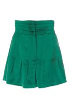 Alexis Lucca Satin Pleated Shorts