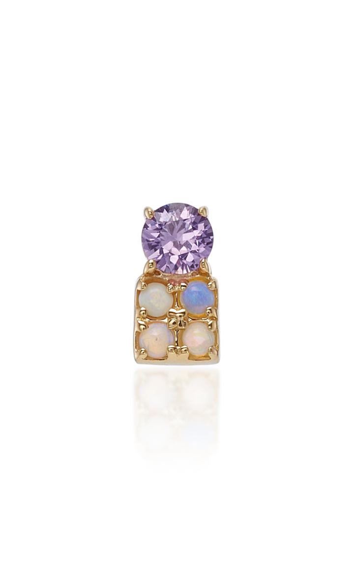 Eden Presley 4mm Round And Four 2.5mm Round Stone Studs