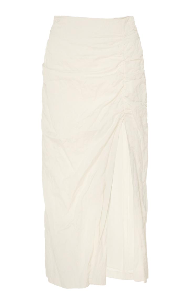 Moda Operandi Jason Wu Collection Ruched Washed Sateen Skirt Size: 2