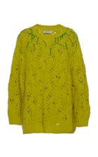 Vika Gazinskaya Oversized Embroidered Hand-knit Sweater