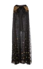 Alberta Ferretti Organdies Embroidered Cape