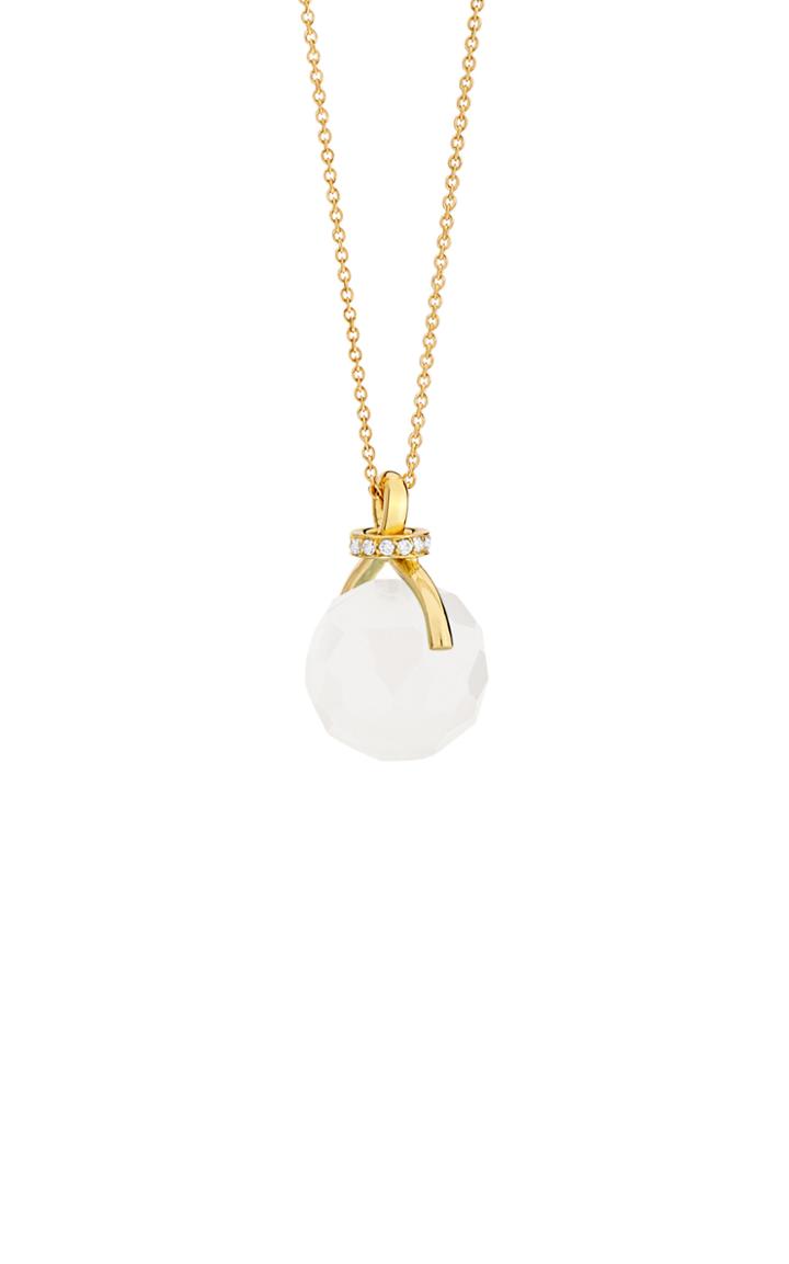 Yael Sonia Knot 18k Gold, Diamond And Quartz Necklace