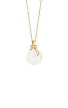 Yael Sonia Knot 18k Gold, Diamond And Quartz Necklace