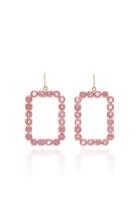 Sylva & Cie Pink Tourmaline Phantom Earrings
