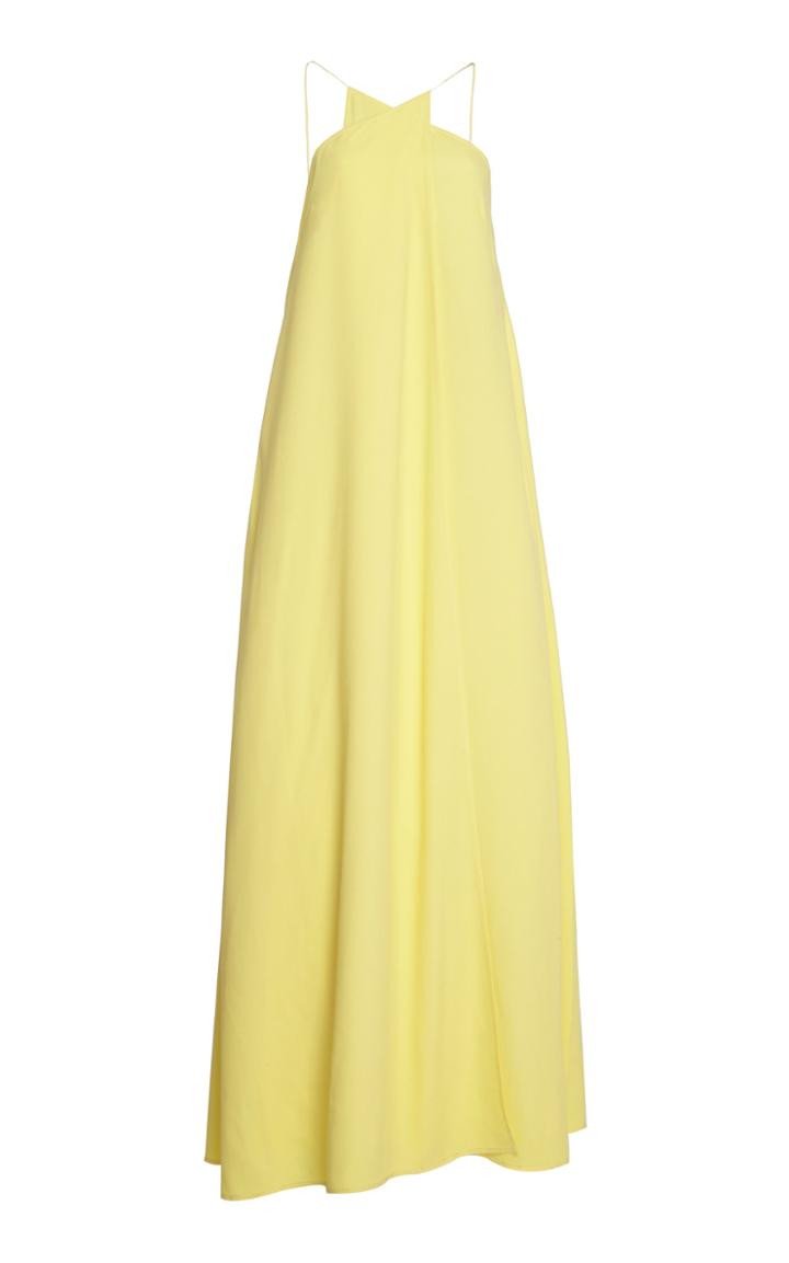 Moda Operandi Victoria Beckham Wrap Front Cami Maxi Dress Size: S