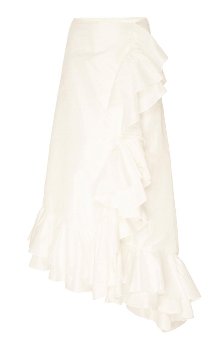 Markarian Bradamante Cascading Ruffle Wrap Skirt