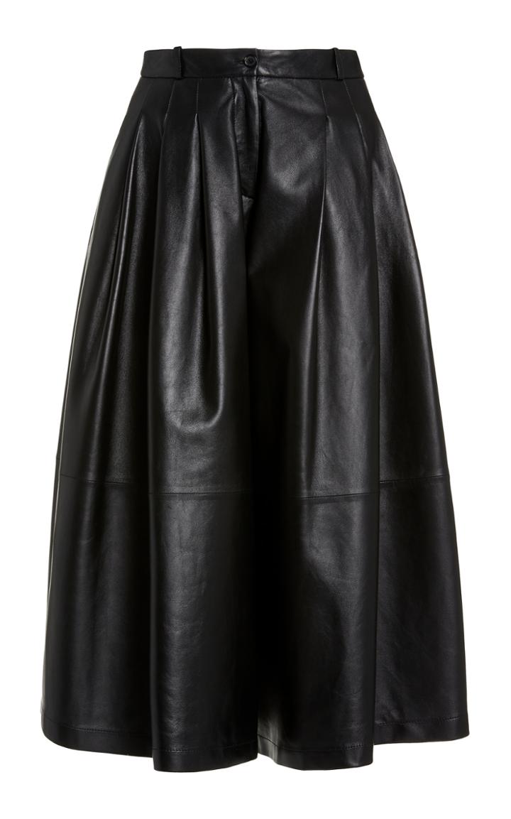 Moda Operandi Michael Kors Collection Plong Leather Culottes