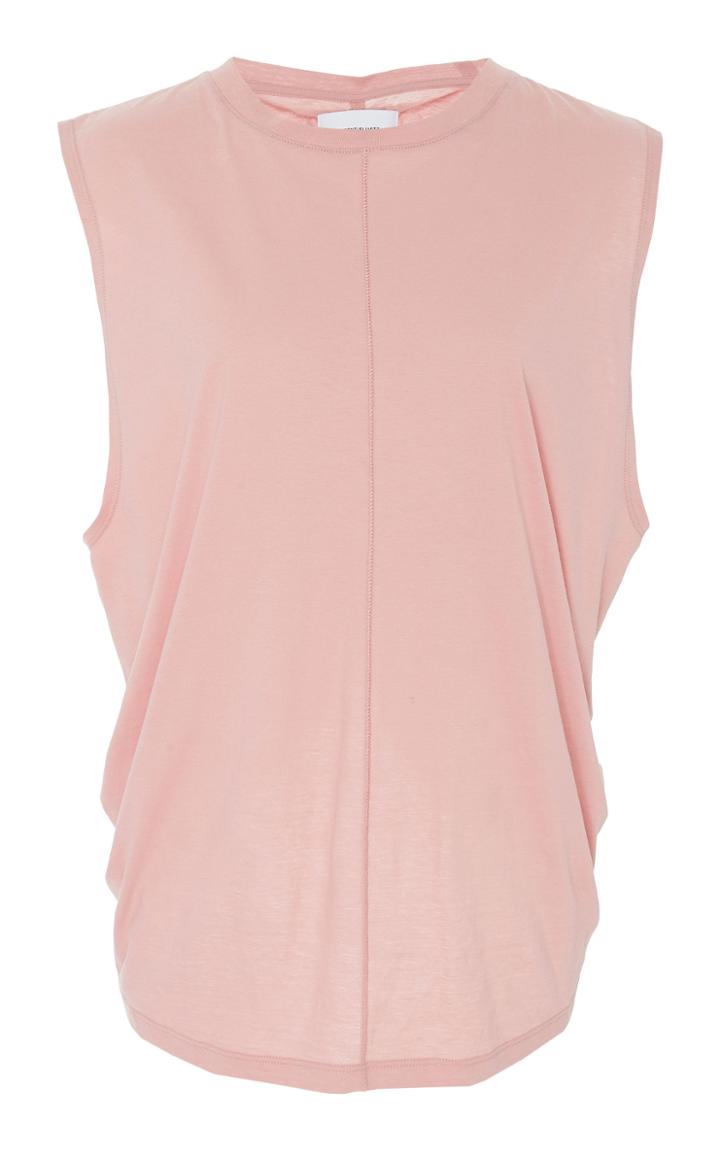 Current/elliott Ruched Cotton-jersey Tank Top