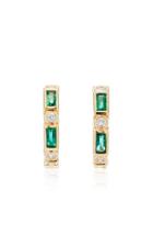 Moda Operandi Sydney Evan 14k Yellow Gold Baguette Emerald And Round Diamond Bezel H