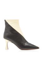Manu Atelier Duck Two-tone Leather Ankle Boots Size: 38