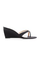 By Far Theresa Grosgrain Wedge Sandals