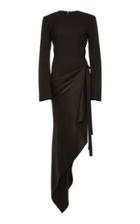 Monse Long Sleeve Side Draped Dress
