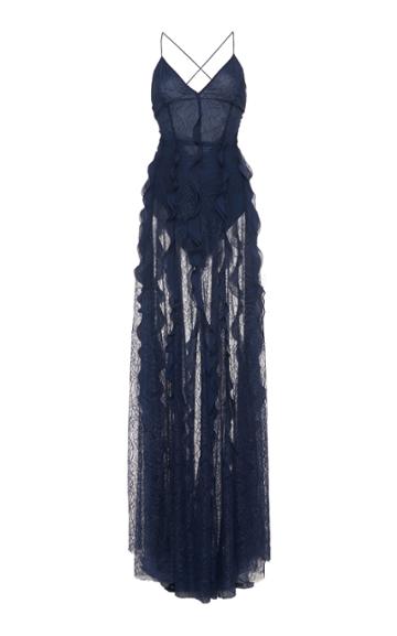 Blumarine Lace Maxi Dress