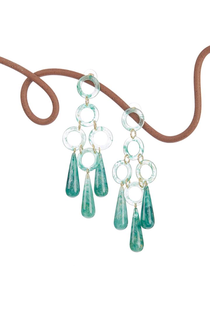 Moda Operandi Cult Gaia Bibi Small Marbled Acrylic Earrings