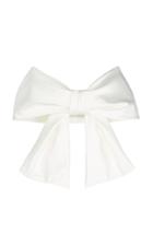 Paule Ka Cropped Bow-detail Duchess Satin Top