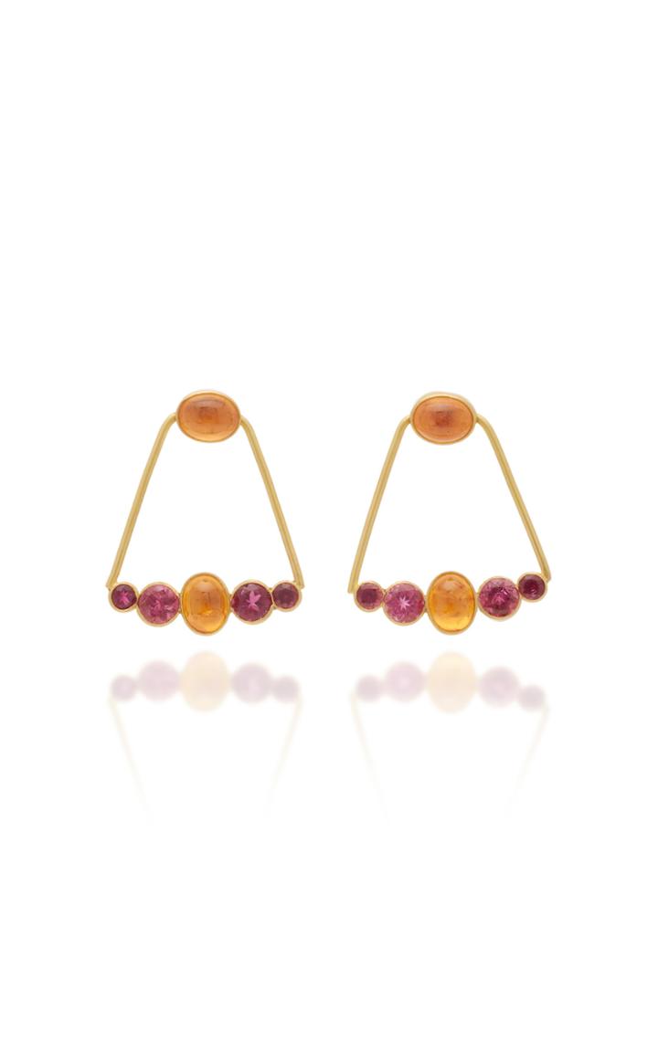 Moda Operandi Loren Nicole 22k Yellow Gold 21st Dynasty Mini Earrings