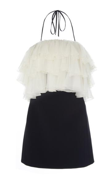 Alexis Dolci Tiered Paneled Cady Mini Dress Size: Xs