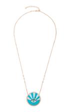 Jacquie Aiche 14k Rose Gold, Turquoise And Diamond Necklace