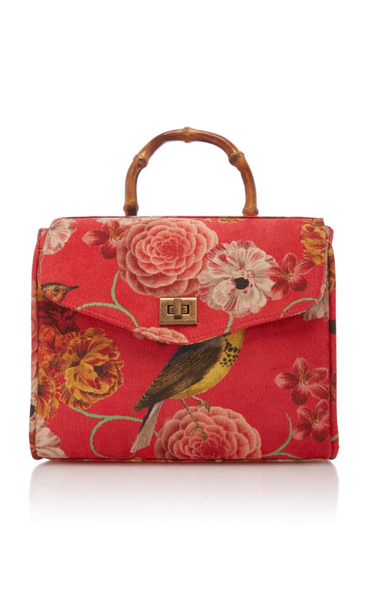 Glorinha Paranagua Bird Velvet Rosita Bag