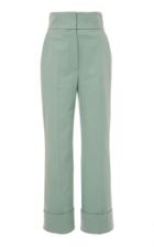 Alberta Ferretti Flannel Straight-leg Pants