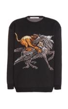 Givenchy Pegasus Wool Crewneck Sweater Size: S
